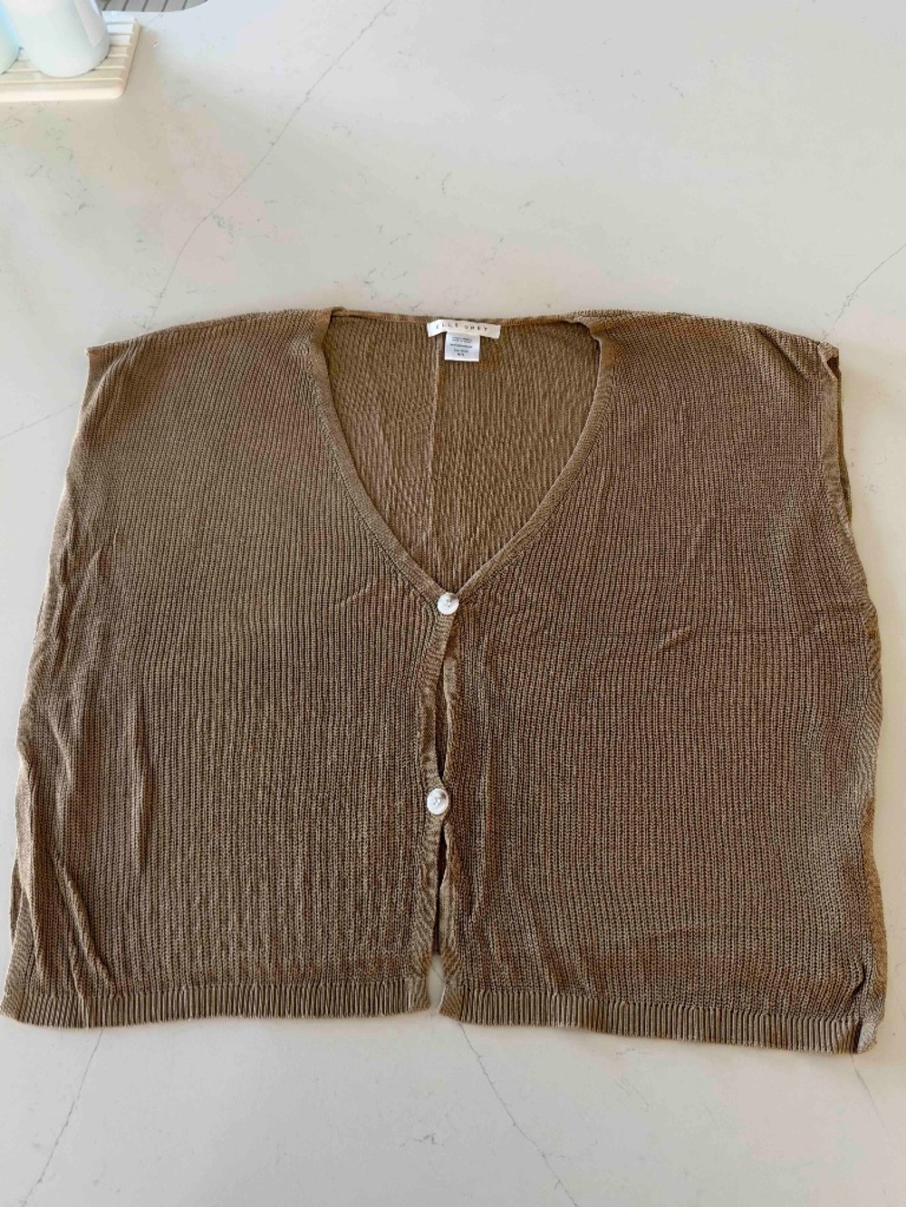 Elle Gray Lay Over Top (Vest) Sz M/L